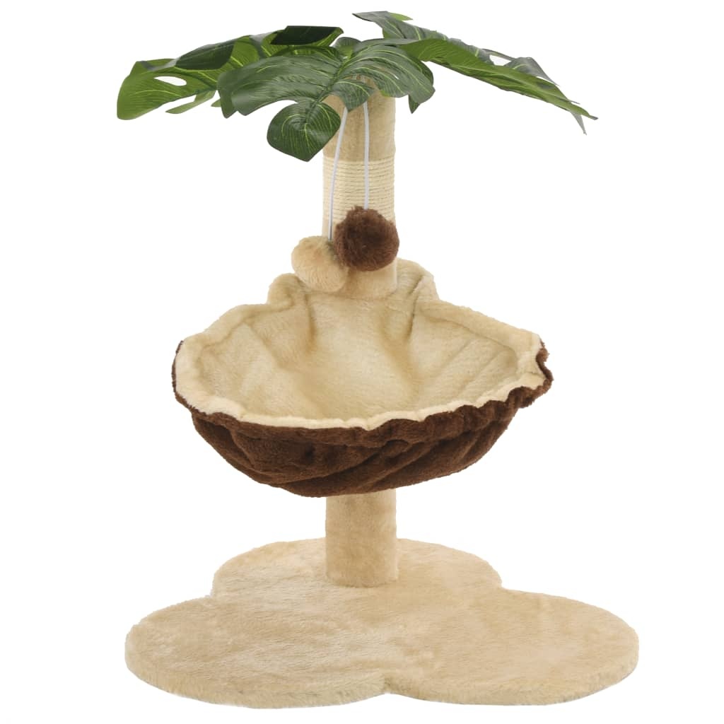 Kattenkrabpaal Beige/Bruin 50cm -47% Korting! Topdeal!