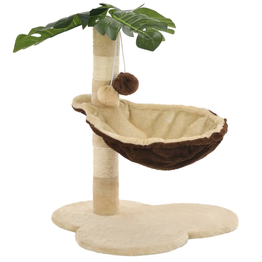 Kattenkrabpaal Beige/Bruin 50cm -47% Korting! Topdeal!