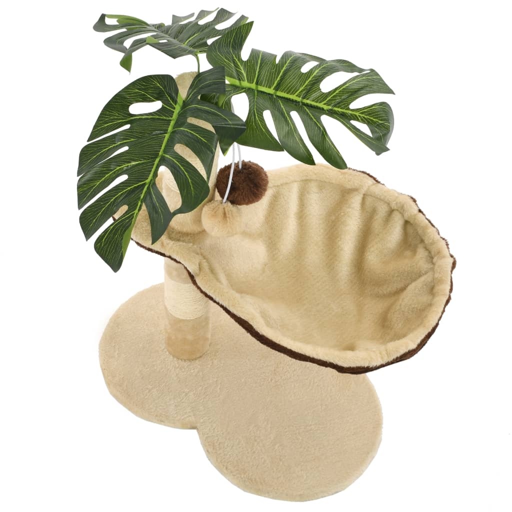Kattenkrabpaal Beige/Bruin 50cm -47% Korting! Topdeal!