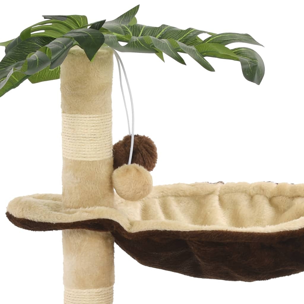 Kattenkrabpaal Beige/Bruin 50cm -47% Korting! Topdeal!