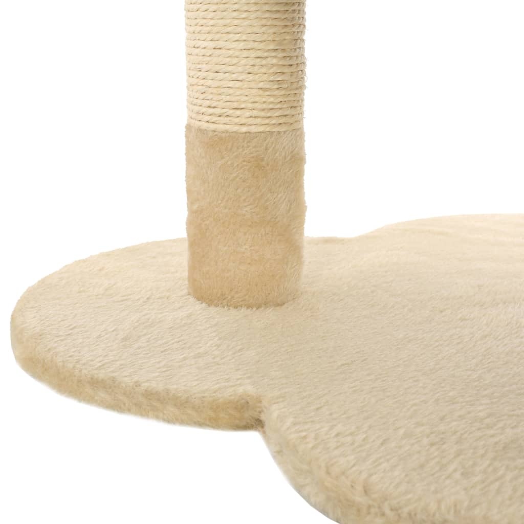 Kattenkrabpaal Beige/Bruin 50cm -47% Korting! Topdeal!