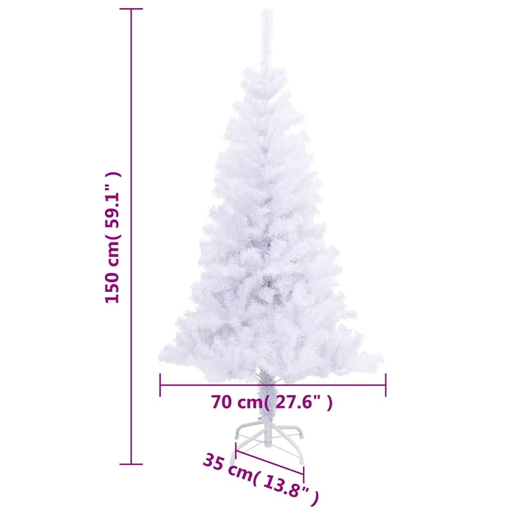 Kunstkerstboom 150cm Wit - Beschadigd - 42% Korting!
