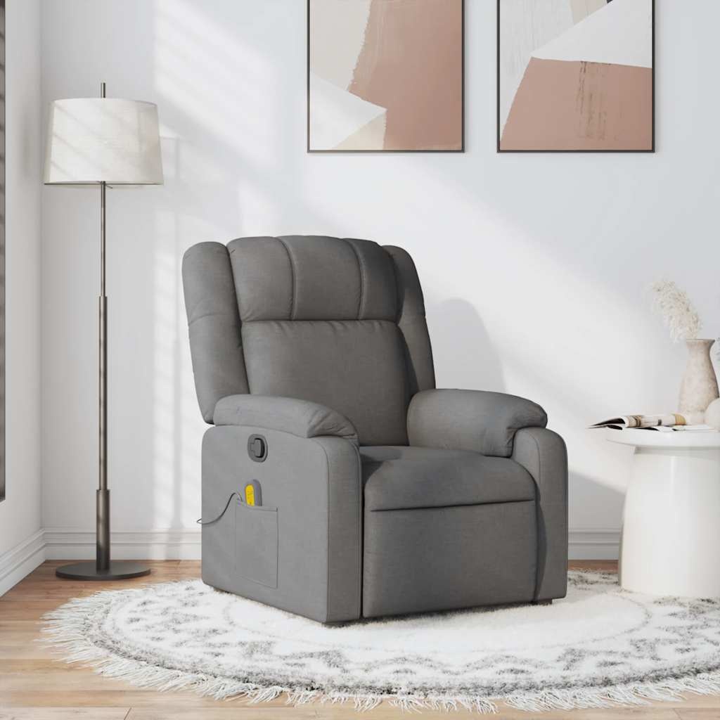 vidaXL Massagestoel Donkergrijs - 42% Korting!