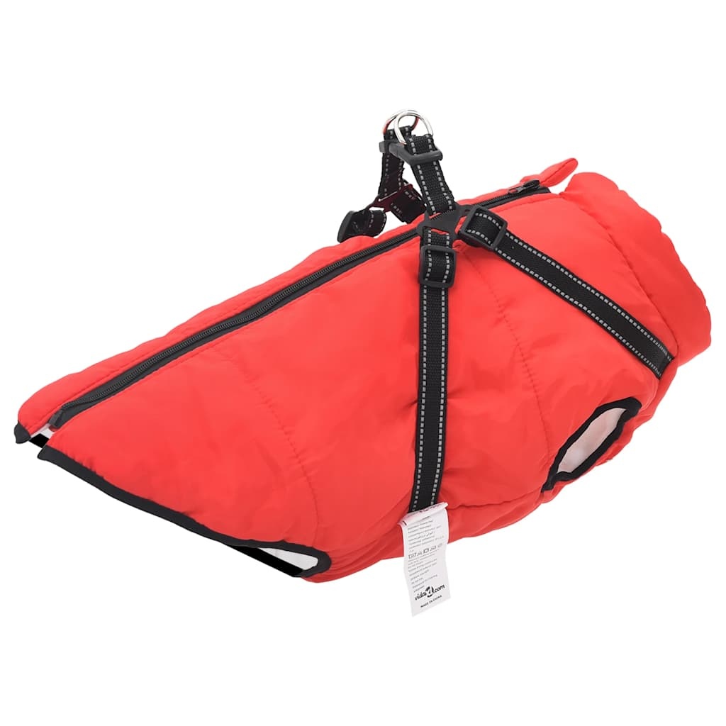 vidaXL Hondenjas met Harnas Rood L48 - 41% Korting!