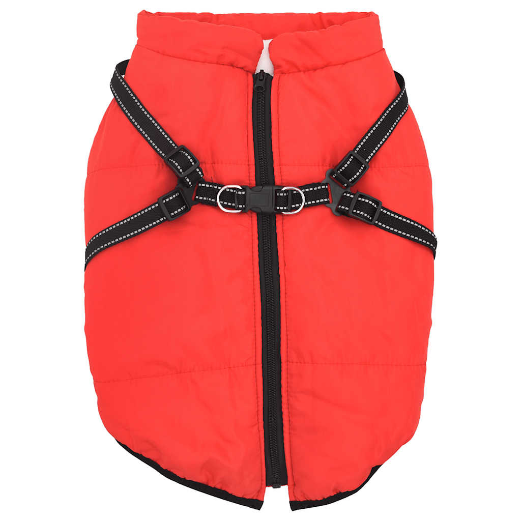 vidaXL Hondenjas met Harnas Rood L48 - 41% Korting!