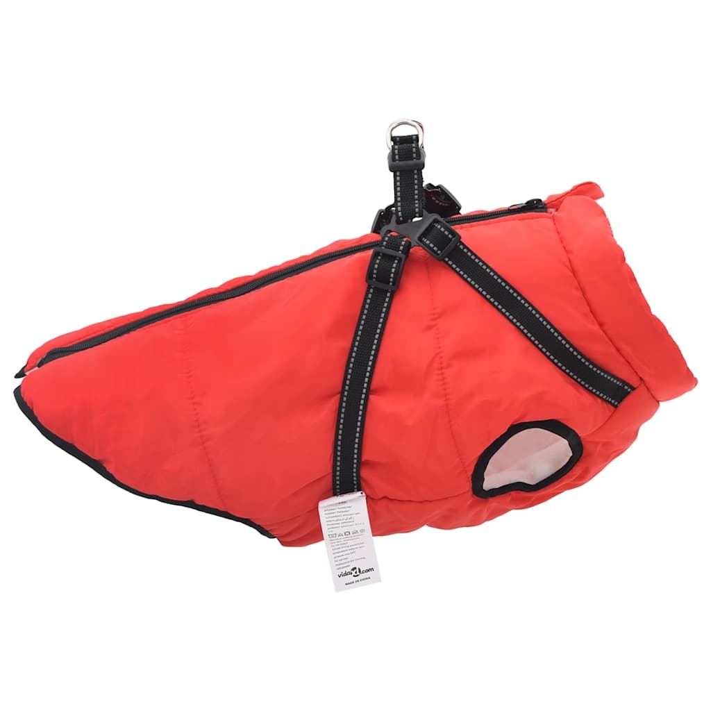 vidaXL Hondenjas met Harnas Rood L48 - 41% Korting!