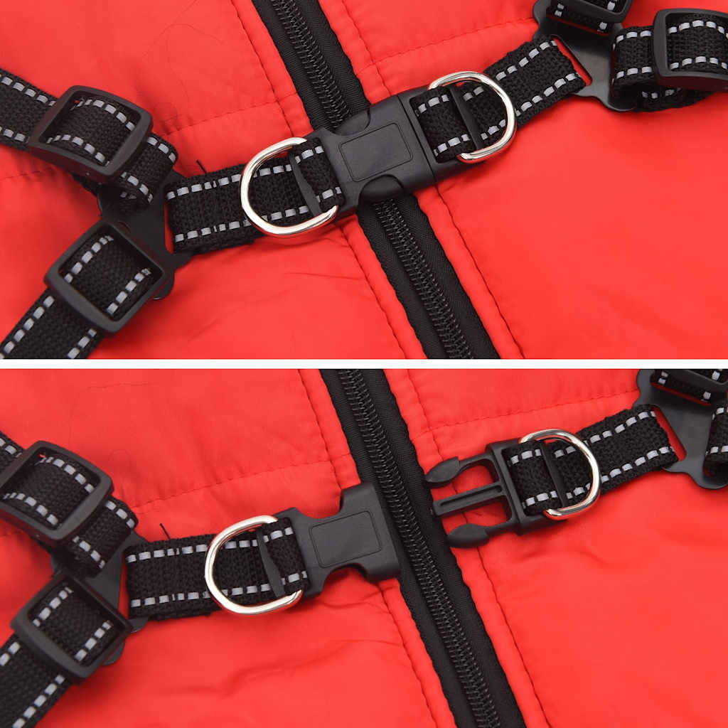 vidaXL Hondenjas met Harnas Rood L48 - 41% Korting!