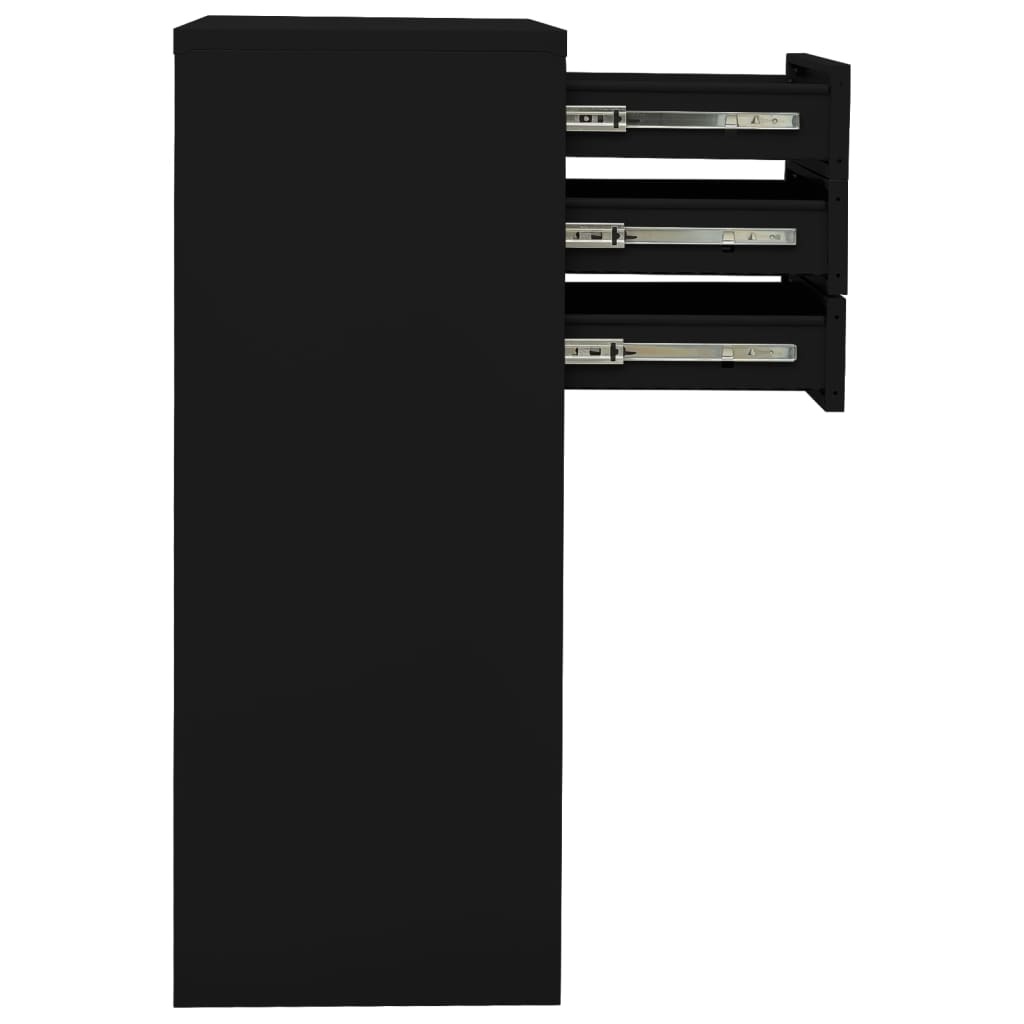 VidaXL Kantoorkast Zwart 90cm - 42% Korting!