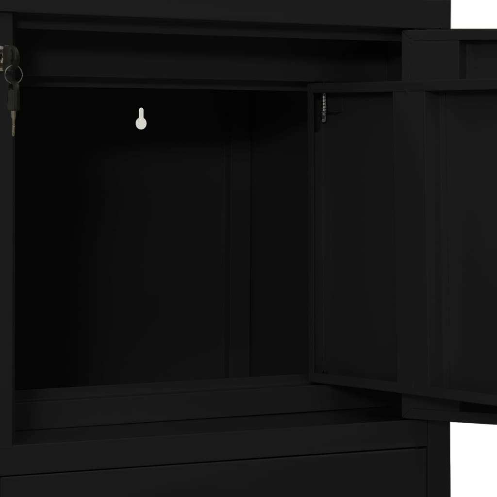 VidaXL Kantoorkast Zwart 90cm - 42% Korting!