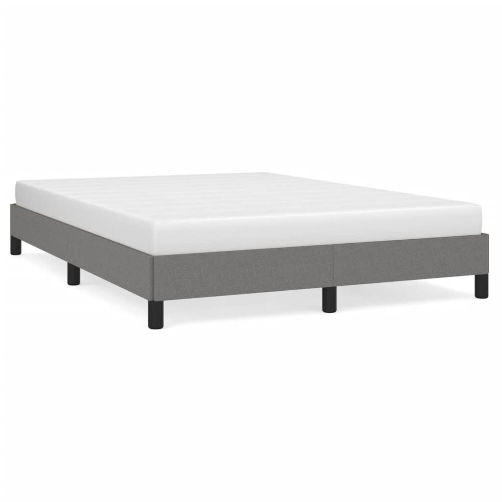 vidaXL Bedframe 140x190cm Donkergrijs - 53% Korting!