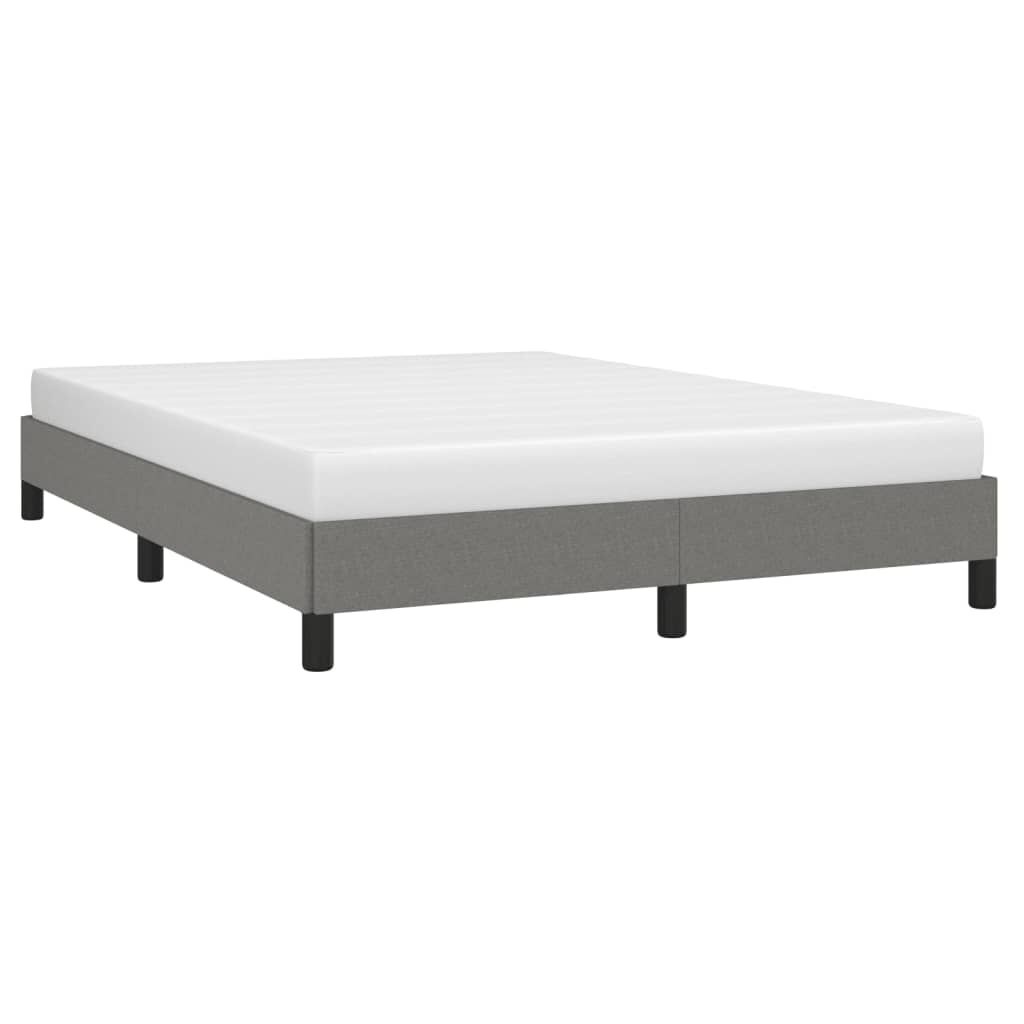 vidaXL Bedframe 140x190cm Donkergrijs - 53% Korting!