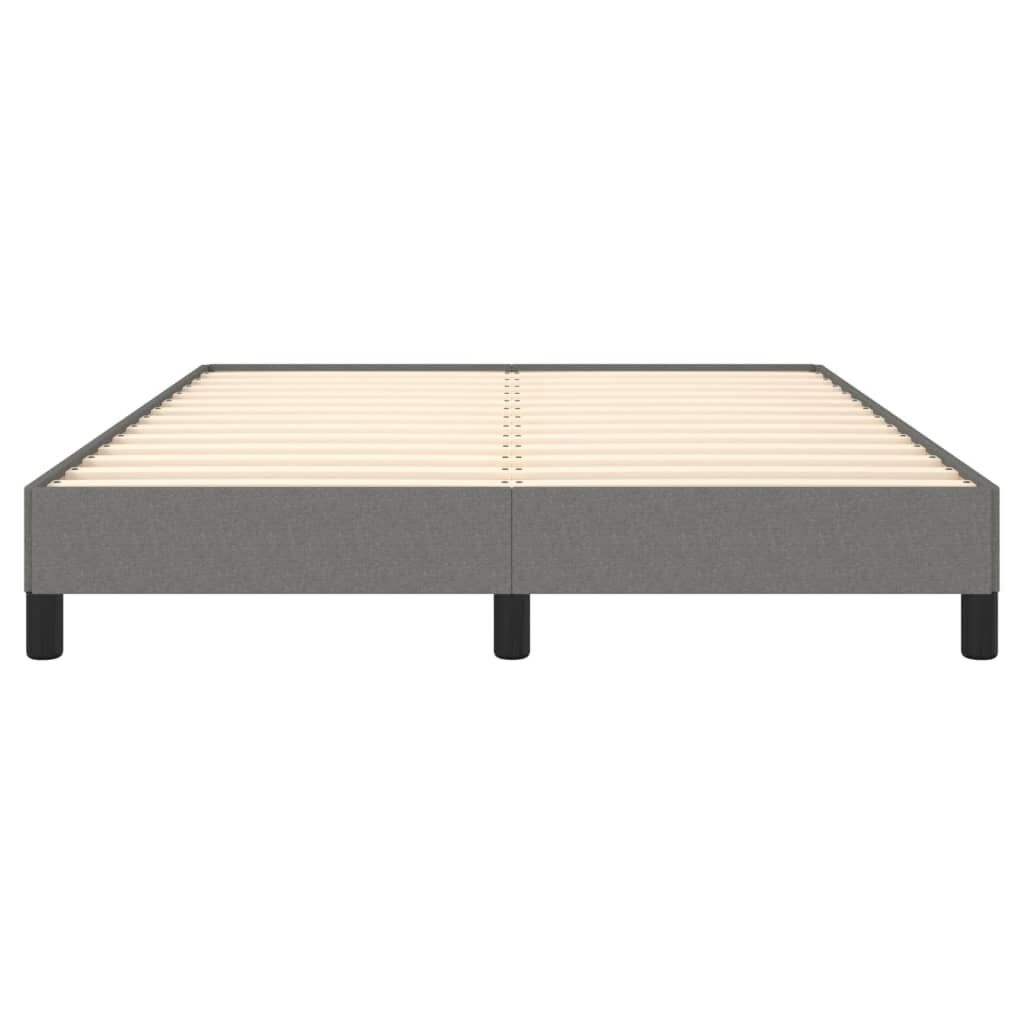 vidaXL Bedframe 140x190cm Donkergrijs - 53% Korting!