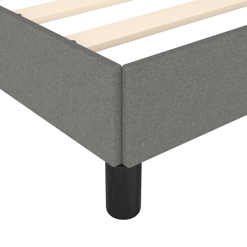 vidaXL Bedframe 140x190cm Donkergrijs - 53% Korting!