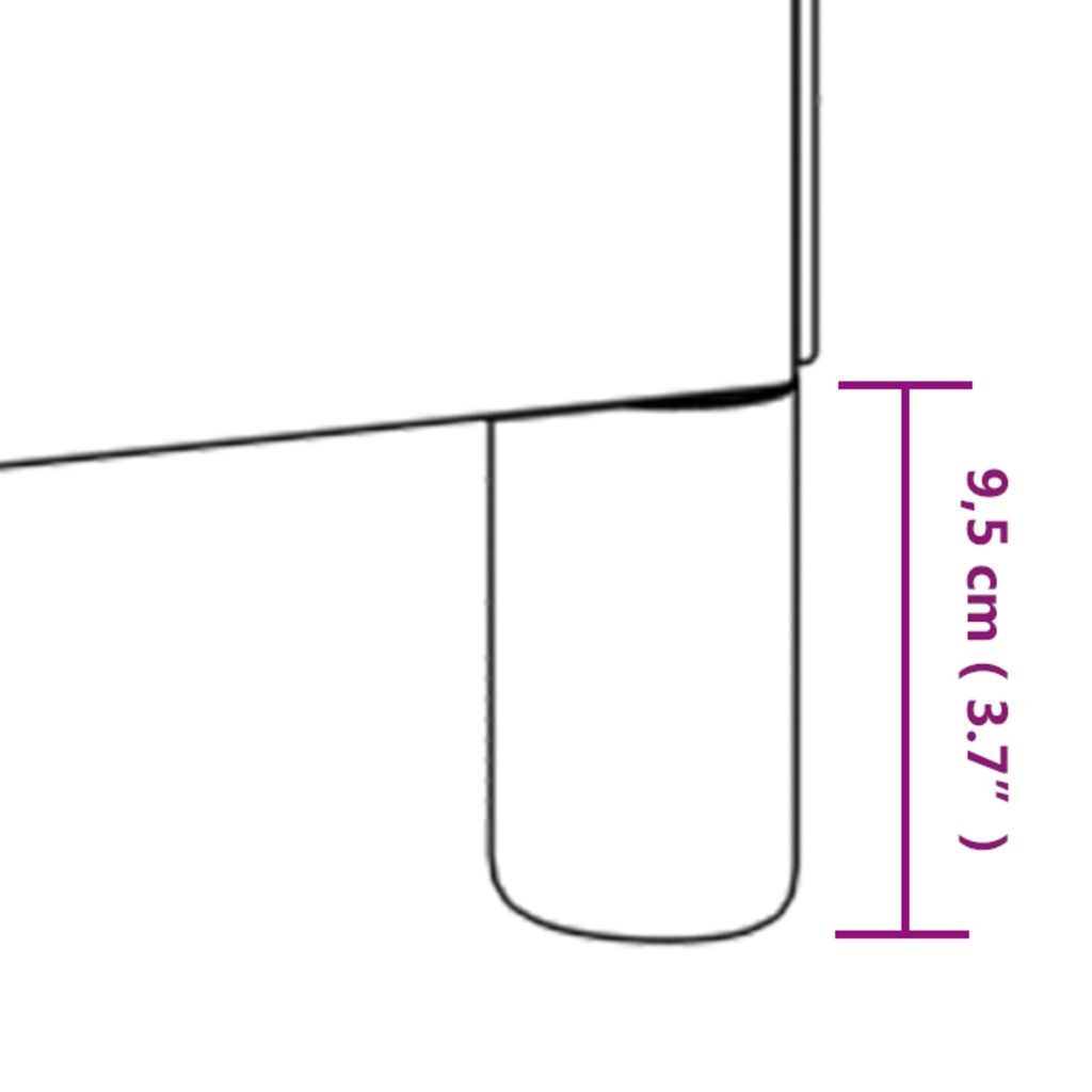 vidaXL Bedframe 140x190cm Donkergrijs - 53% Korting!