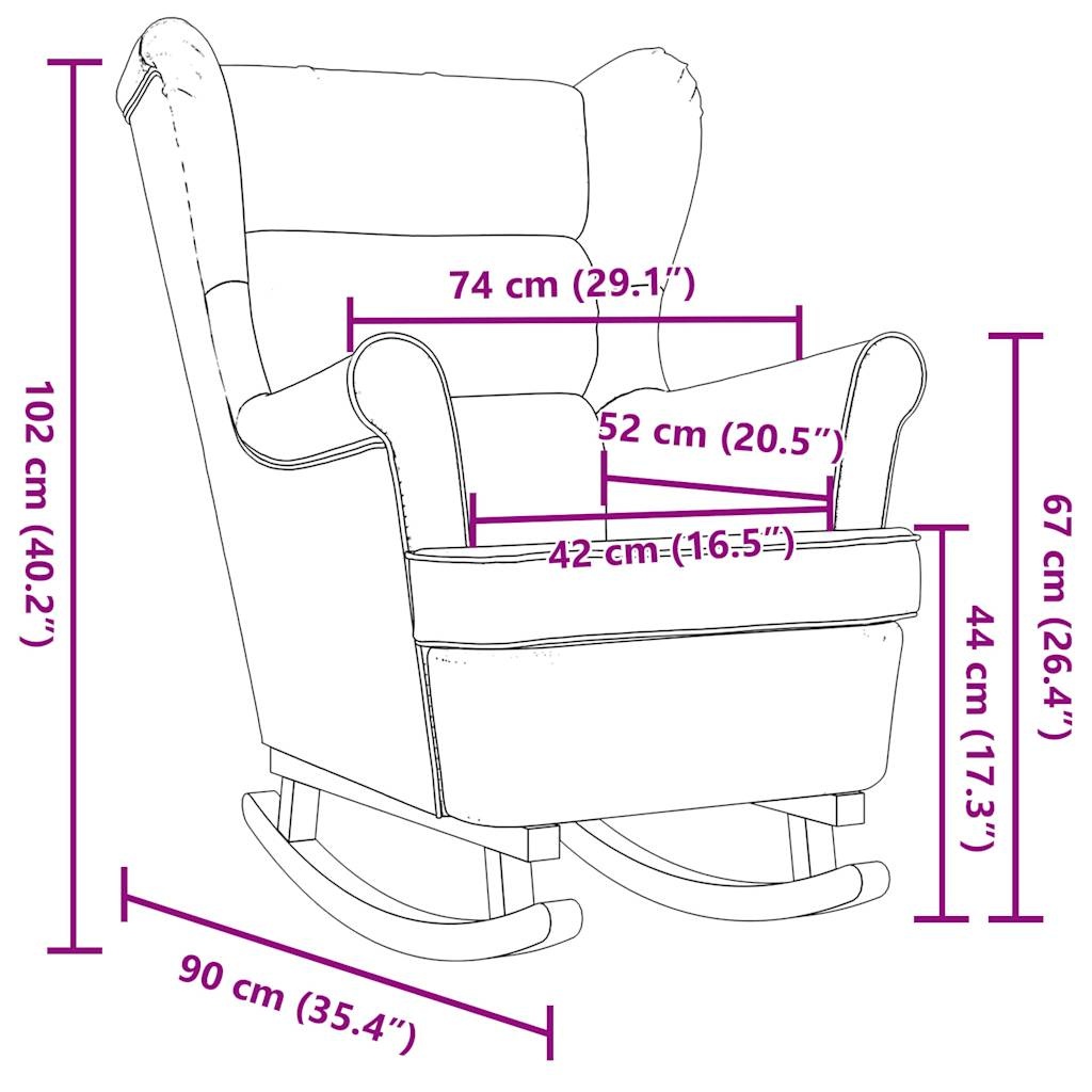 Schommelstoel Donkergeel - 47% Korting! Comfort & Stijl