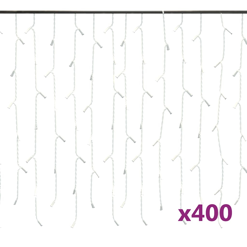 vidaXL LED Lichtgordijn 10m Warmwit - 41% Korting!
