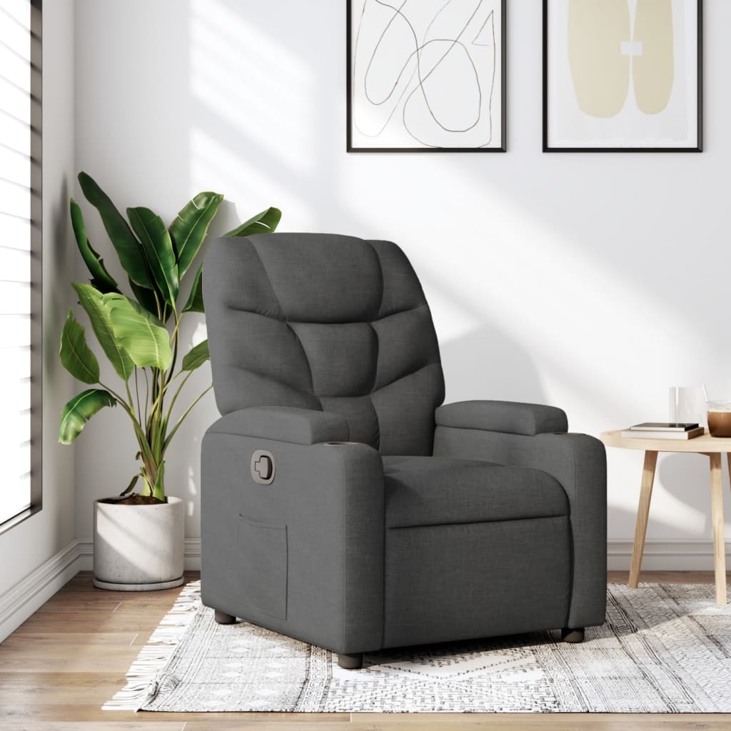 vidaXL Verstelbare Fauteuil Donkergrijs - 42% Korting!