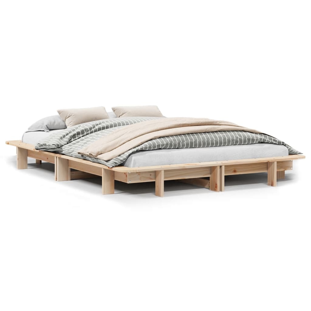 Grenen Bedframe 140x190cm - 55% Korting! (Zonder Matras)