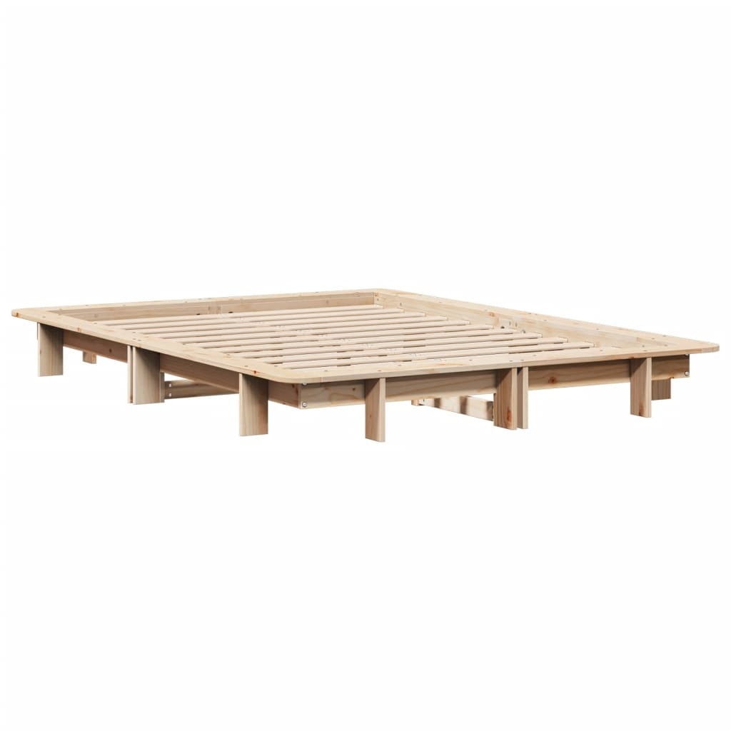 Grenen Bedframe 140x190cm - 55% Korting! (Zonder Matras)