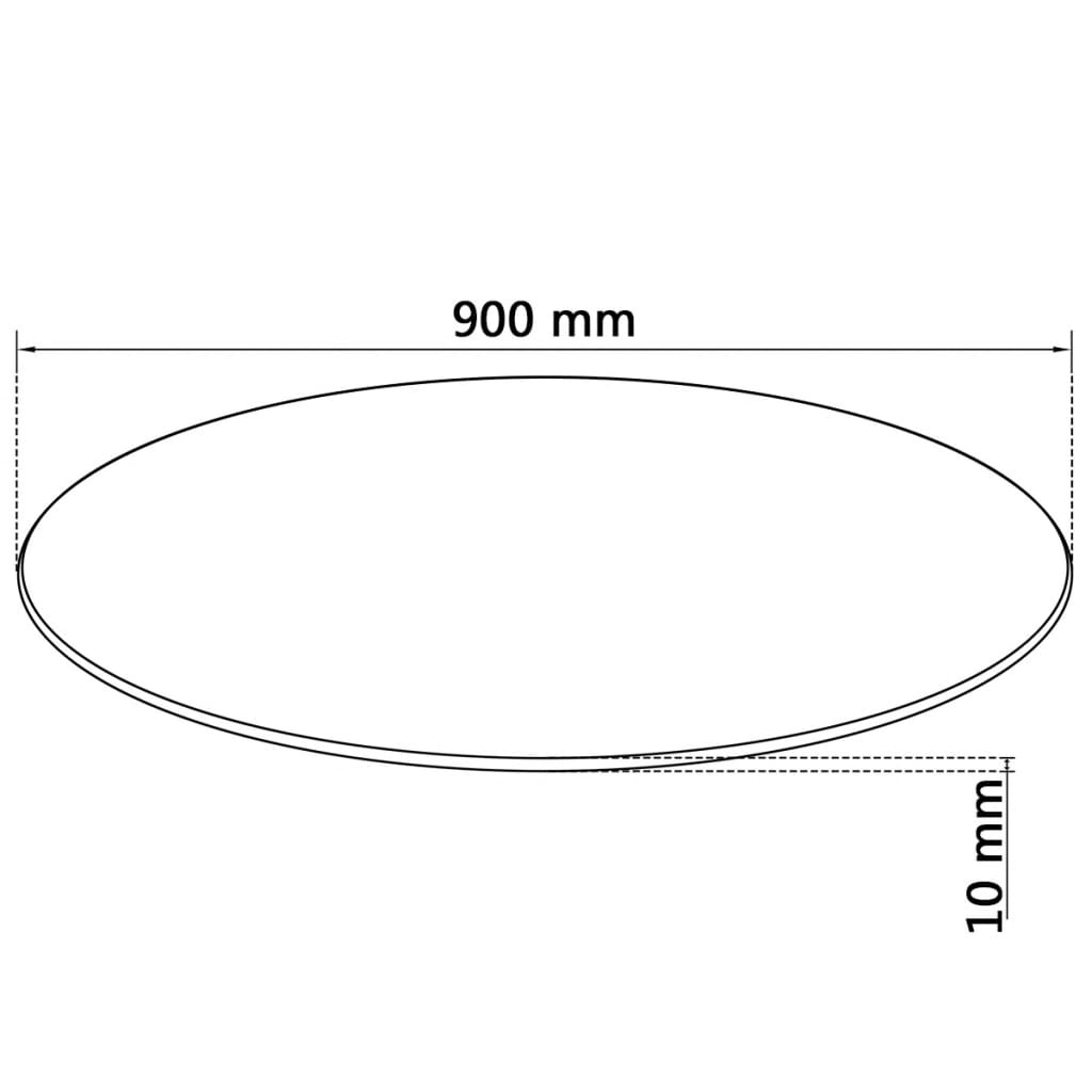 vidaXL Tafelblad Gehard Glas 90cm Rond - 47% Korting!
