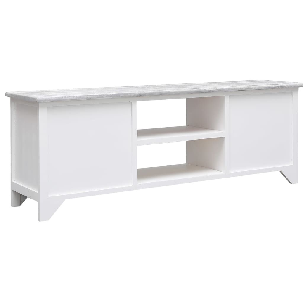 vidaXL TV Meubel Wit/Grijs 108cm - 62% Korting!