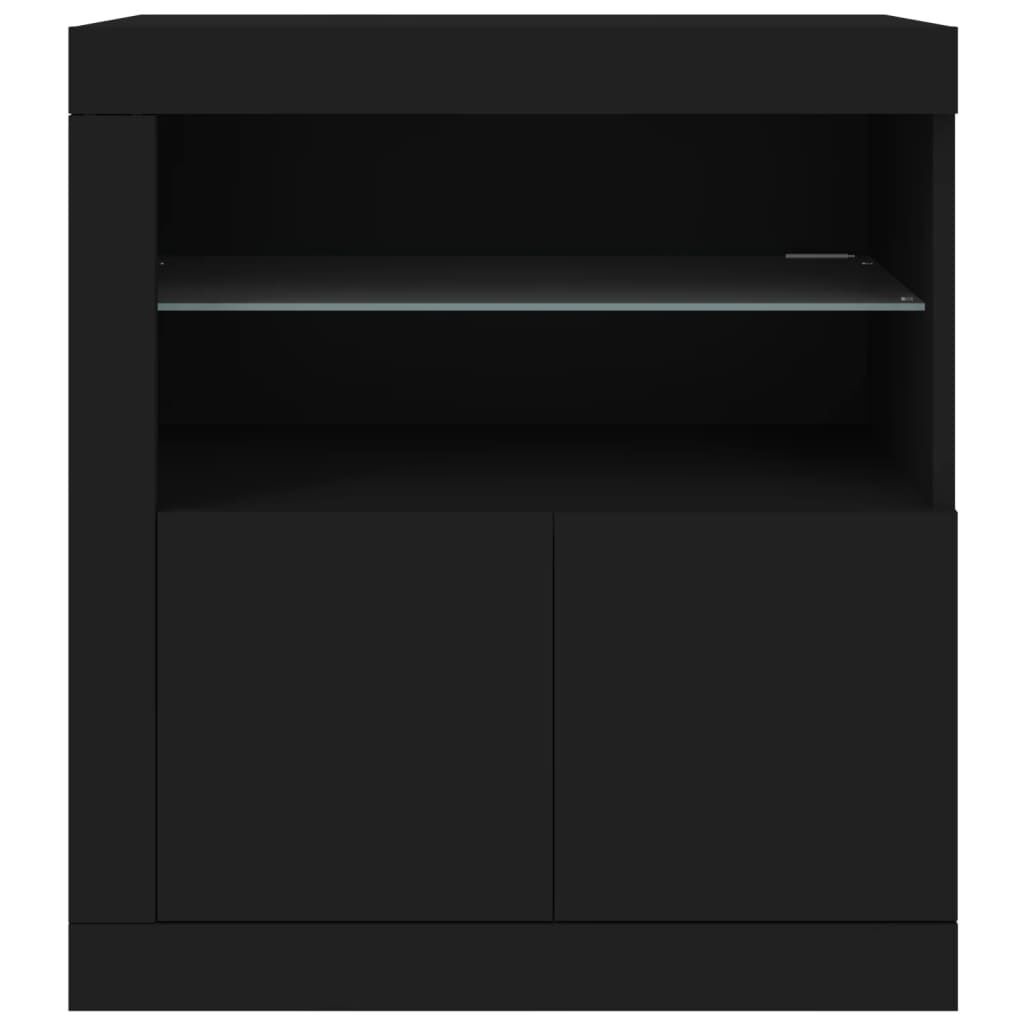 VidaXL Dressoir met LED Zwart - 53% Korting!