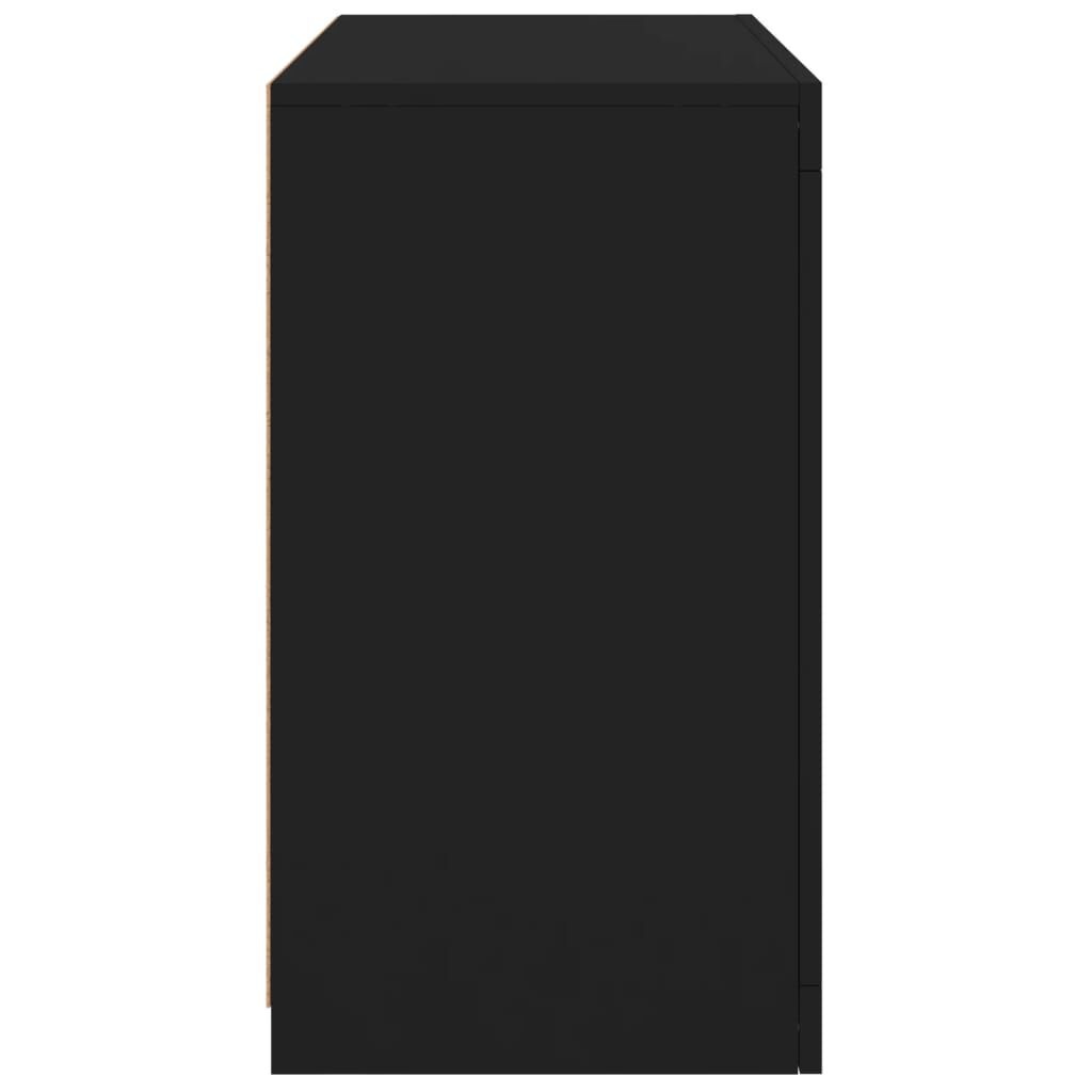 VidaXL Dressoir met LED Zwart - 53% Korting!
