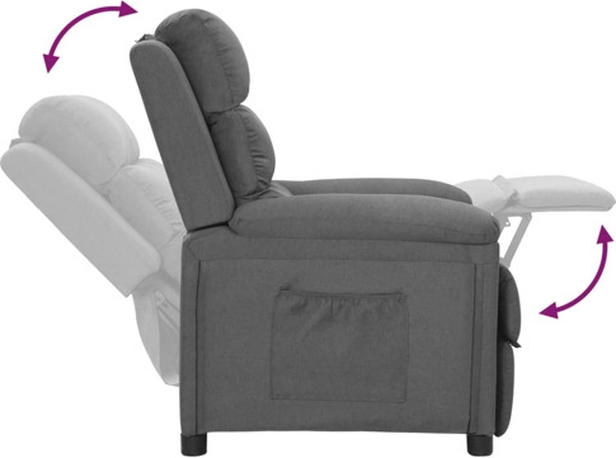 VidaXL Verstelbare Fauteuil Lichtgrijs - 57% Korting!