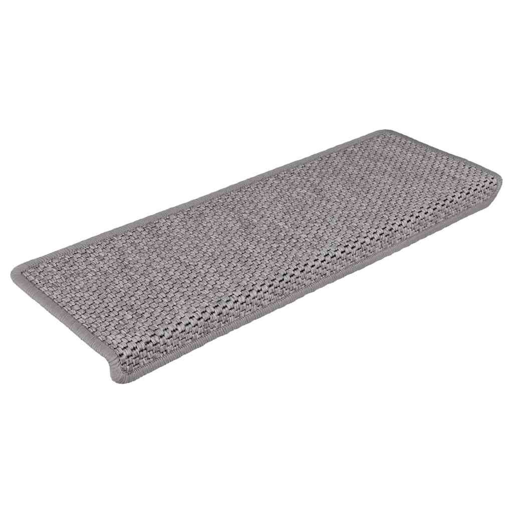 vidaXL Trapmatten Sisal-Look Zilver (15 st.) - 71% Korting!