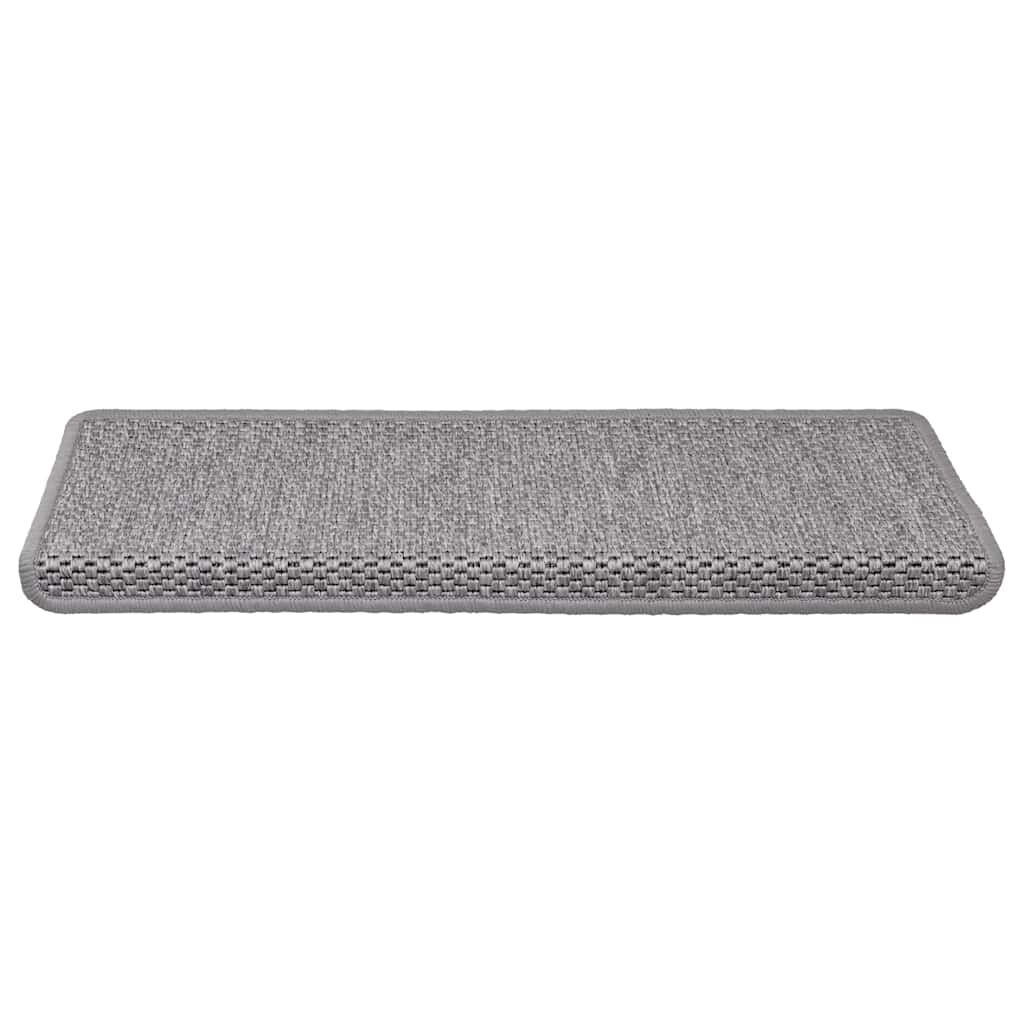 vidaXL Trapmatten Sisal-Look Zilver (15 st.) - 71% Korting!