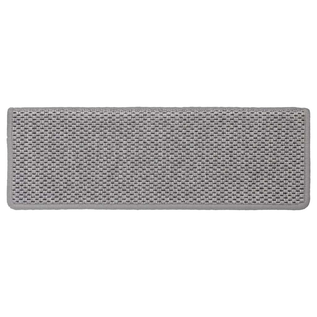 vidaXL Trapmatten Sisal-Look Zilver (15 st.) - 71% Korting!