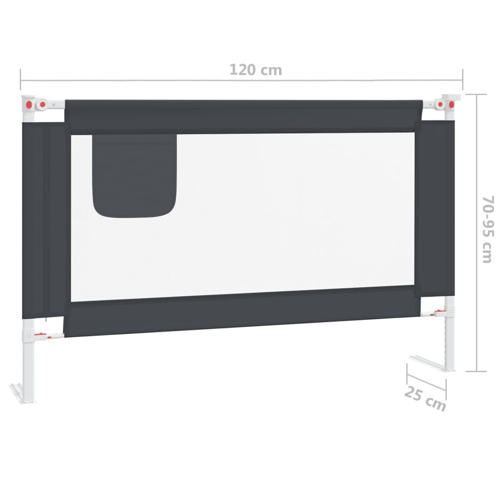 vidaXL Bedhekje 120cm Donkergrijs - 53% Korting!