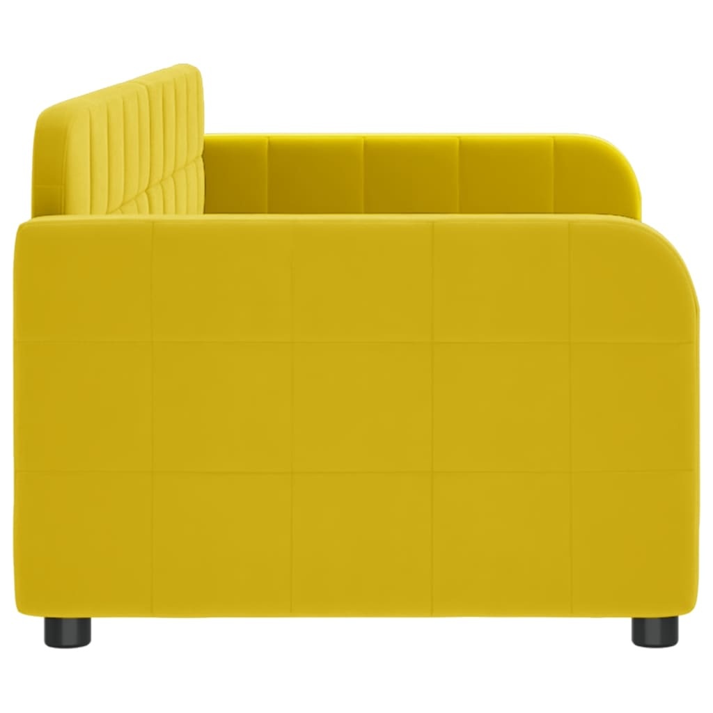 VidaXL Slaapbank Fluwel Geel 80x200 - 35% Korting!