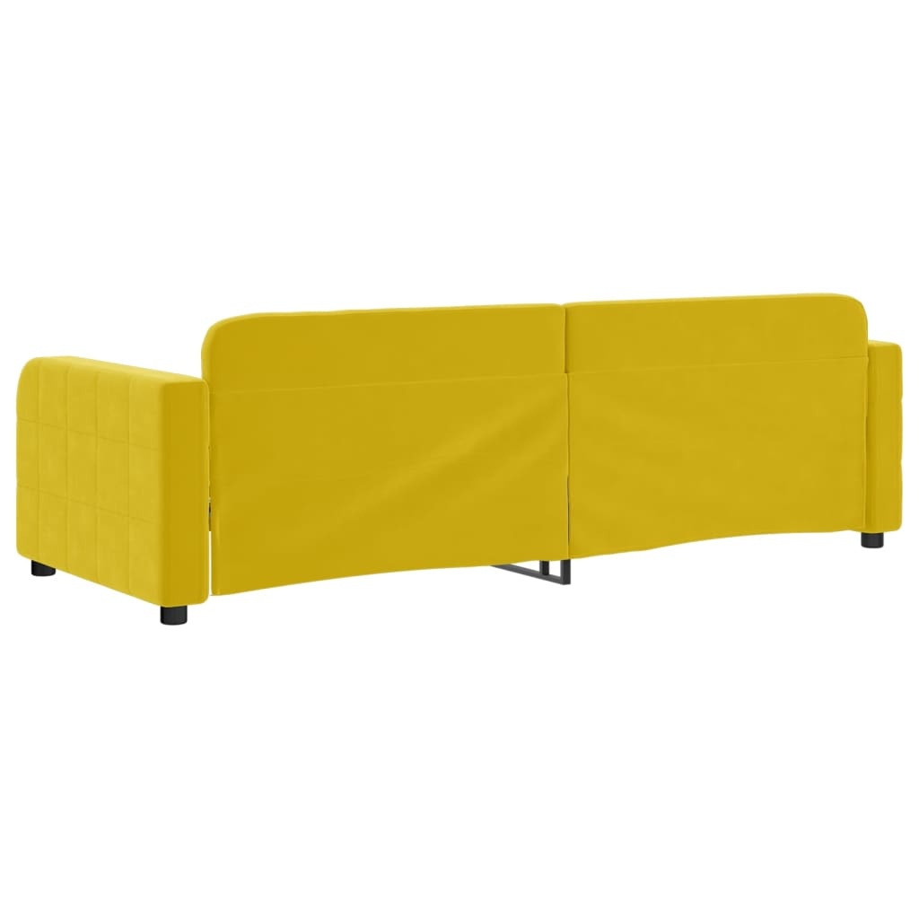 VidaXL Slaapbank Fluwel Geel 80x200 - 35% Korting!