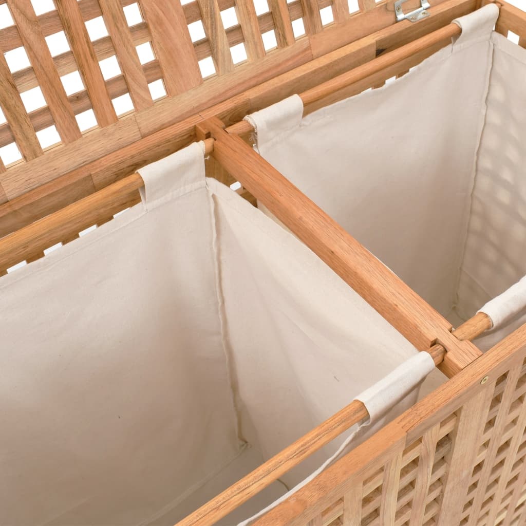 VidaXL Wasmand Walnotenhout - 87,5cm - 53% Korting!