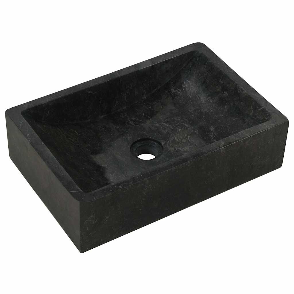 Marmeren Gootsteen Zwart 45x30 cm - 35% Korting!