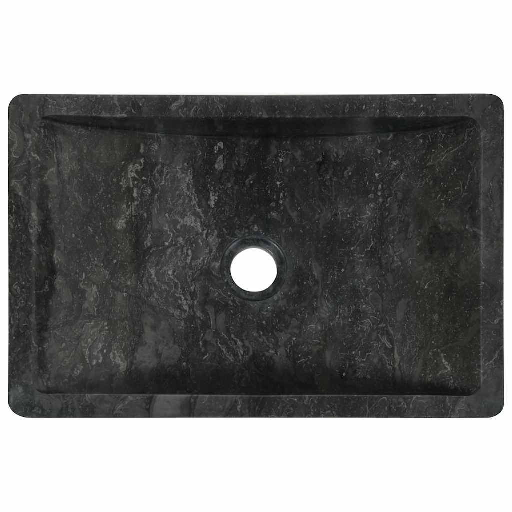 Marmeren Gootsteen Zwart 45x30 cm - 35% Korting!