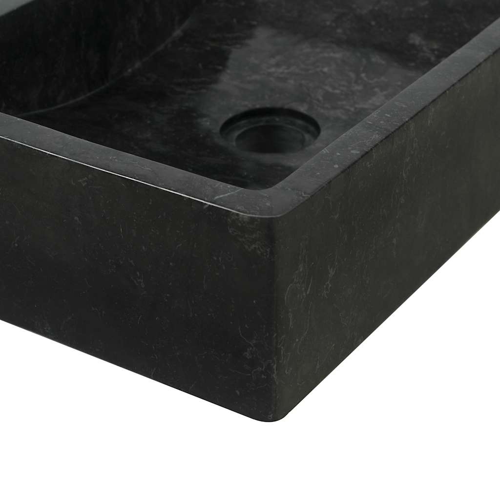 Marmeren Gootsteen Zwart 45x30 cm - 35% Korting!