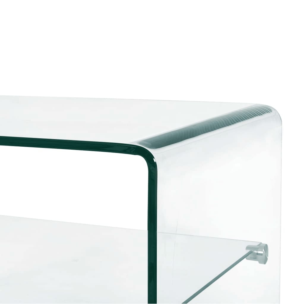 Salontafel Gehard Glas 50x45cm - Transparant - 35% Korting!