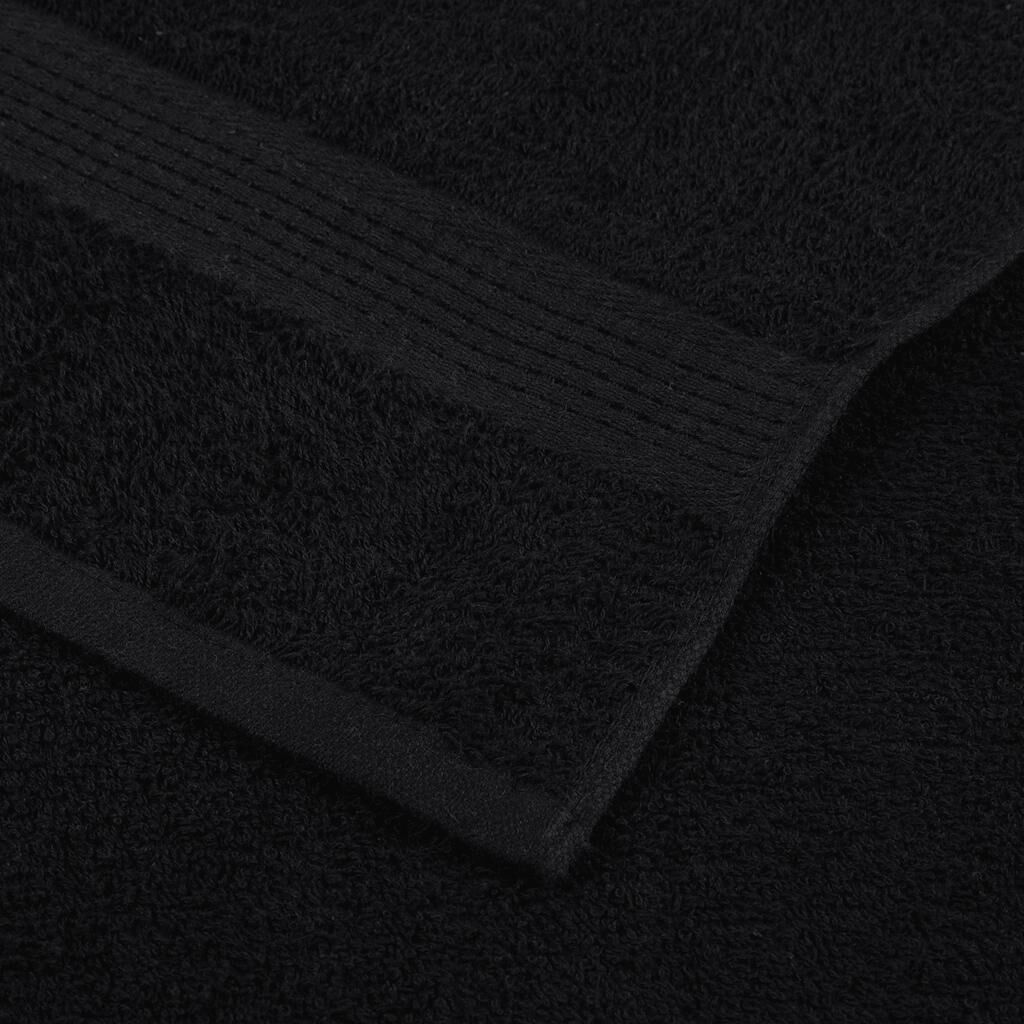 vidaXL Douchehanddoeken 10 st Zwart -57%! Topdeal
