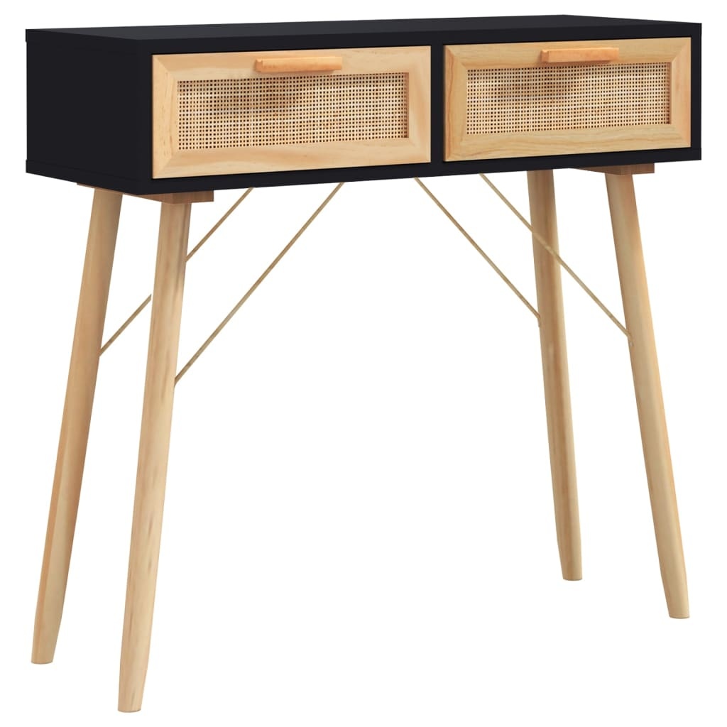 Wandtafel Grenenhout/Rattan 80cm - 47% Korting!