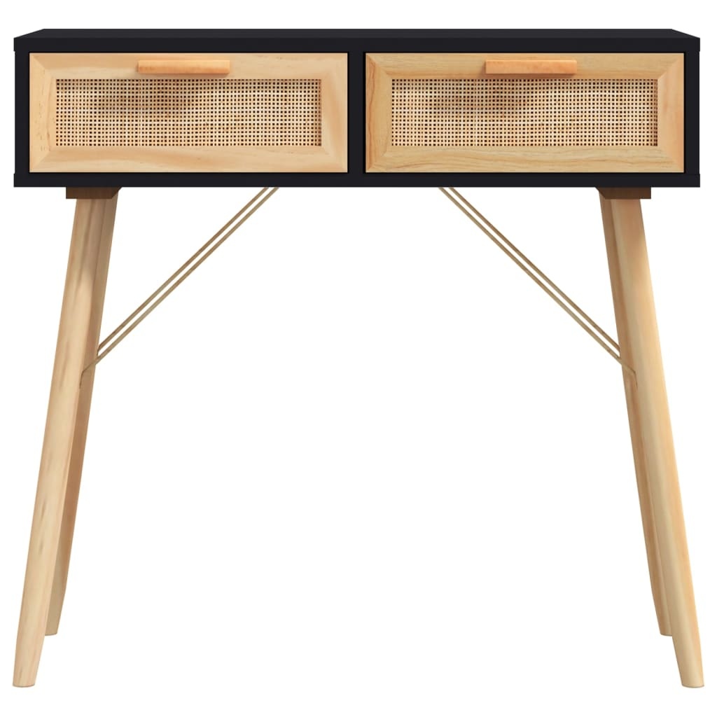 Wandtafel Grenenhout/Rattan 80cm - 47% Korting!