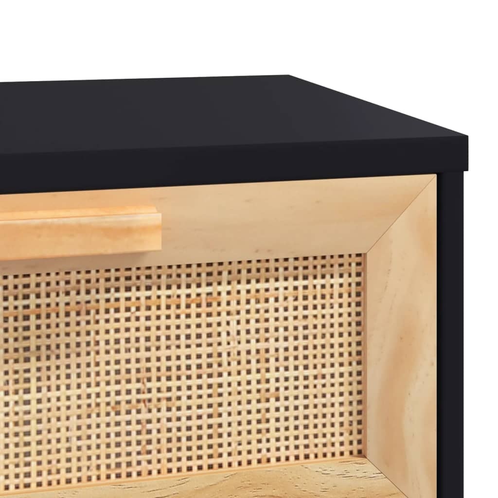 Wandtafel Grenenhout/Rattan 80cm - 47% Korting!