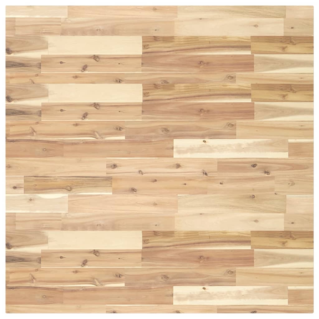 Vierkant Acacia Tafelblad 90x90cm - 53% Korting! Zo Goed Als Nieuw