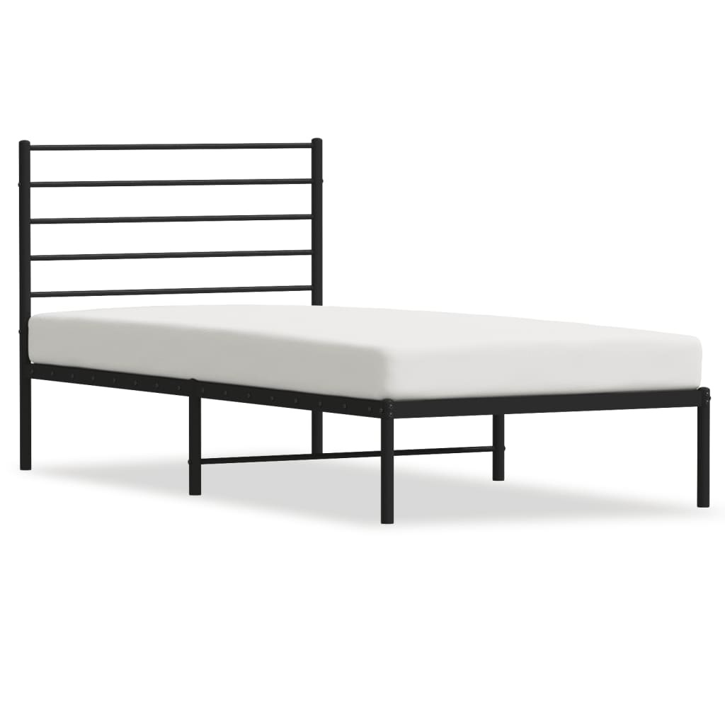 vidaXL Bedframe 90x200 Zwart Metaal - 35% Korting!