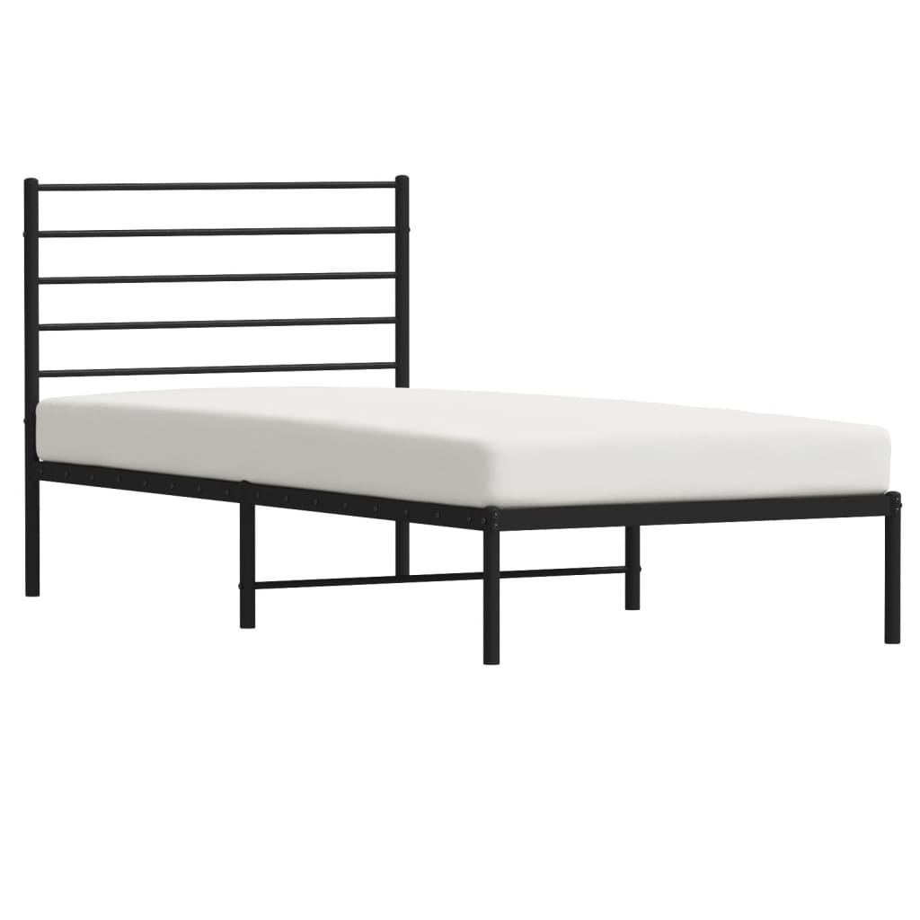 vidaXL Bedframe 90x200 Zwart Metaal - 35% Korting!