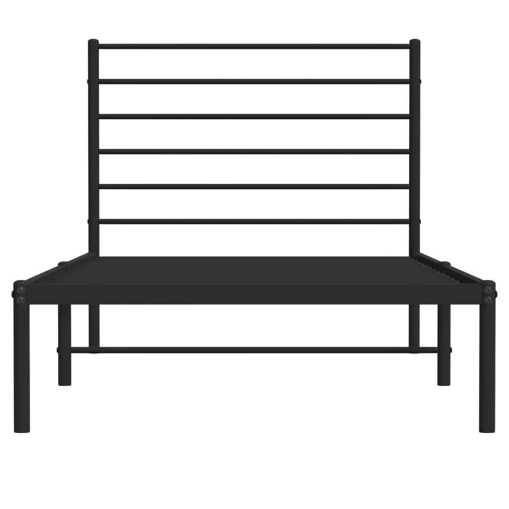 vidaXL Bedframe 90x200 Zwart Metaal - 35% Korting!