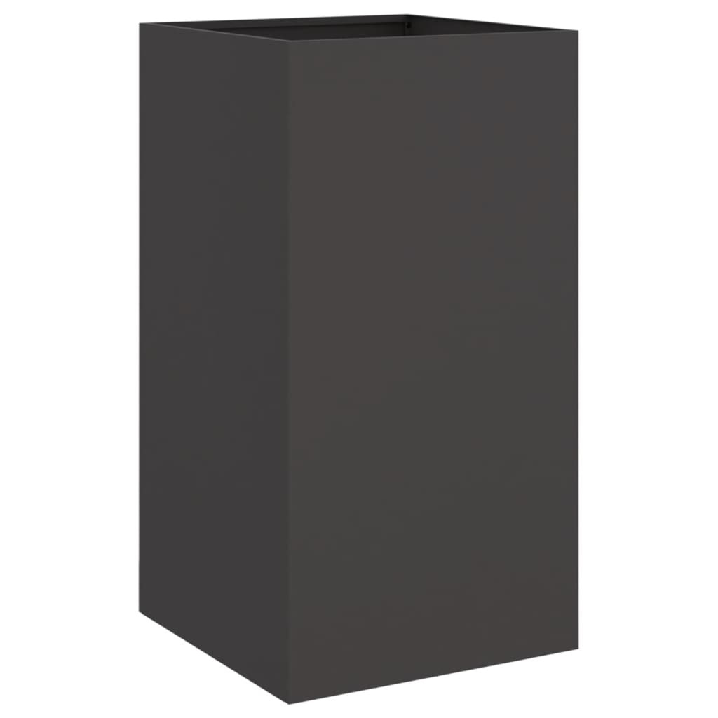 VidaXL Plantenbak Staal Zwart 42x38x75cm - 47% Korting!