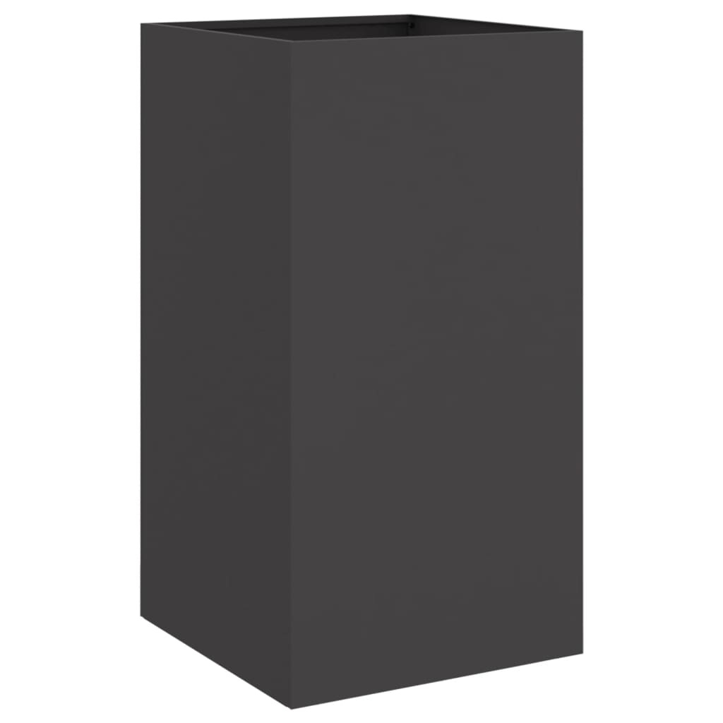 VidaXL Plantenbak Staal Zwart 42x38x75cm - 47% Korting!
