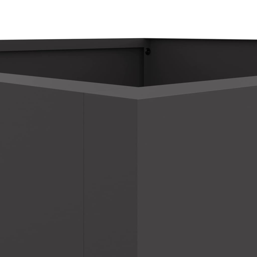 VidaXL Plantenbak Staal Zwart 42x38x75cm - 47% Korting!